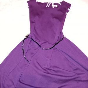 Deep Purple CK knee length dress